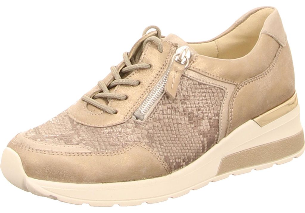 Waldläufer Schnürhalbschuhe in beige, Gr. 3.5