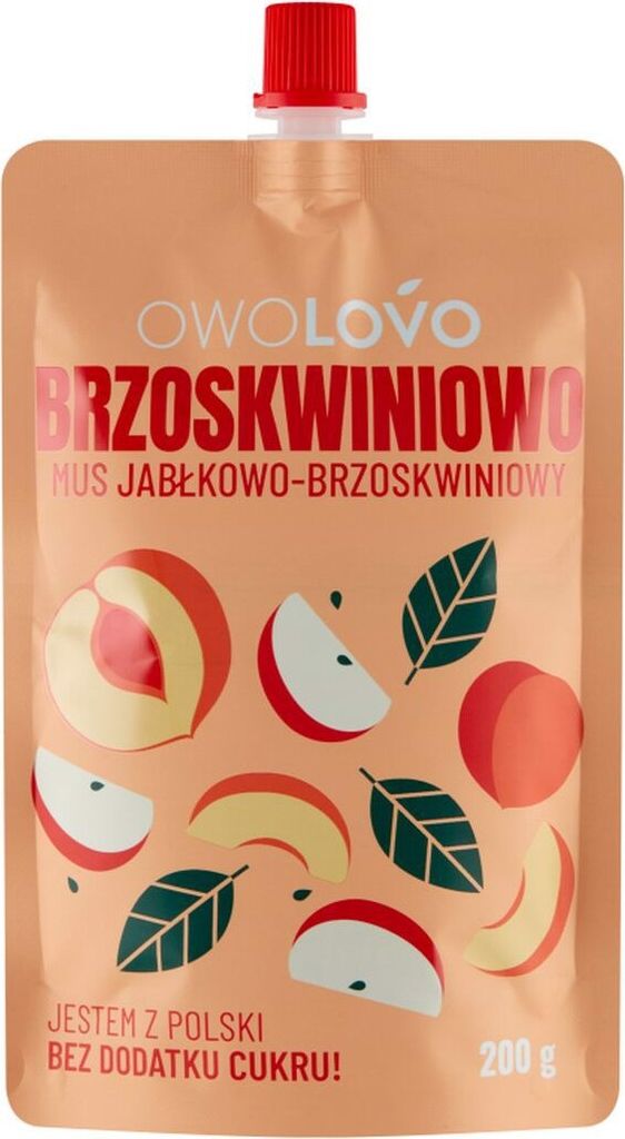 Owolovo Brzoskwiniowo Mus Jabłkowo-Brzoskwiniowy 200 G Zdjęcie produktu 