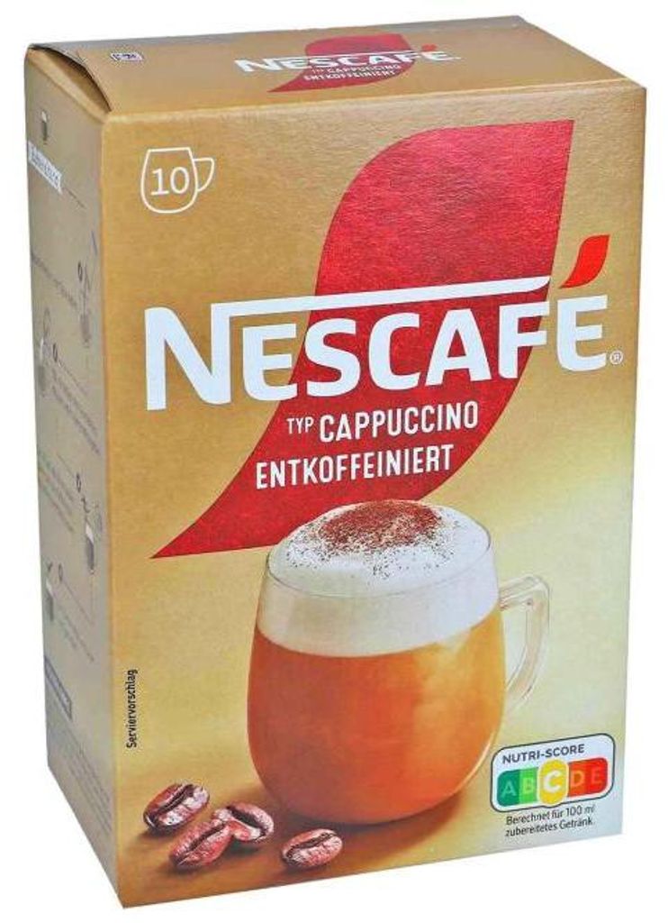 Nescafé Typ Cappuccino entkoffeiniert 125g Produktbild 