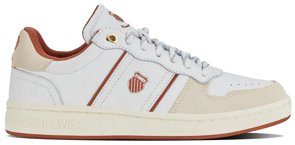 Sneakers en cuir K-Swiss Lozan Match TC pour femme en Blanc et Beige
