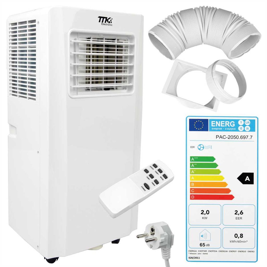 Klimagerät Mobile Klimaanlage 7000 BTU Entfeuchten Abluftschlauch Ventilator ECO 