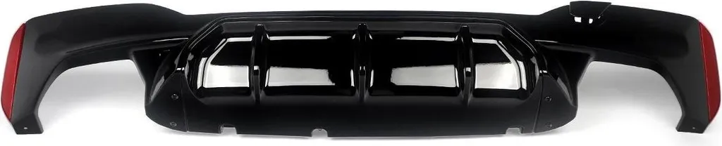 Diffuseur arrière noir brillant pour supprimer l'aspect plastique mat