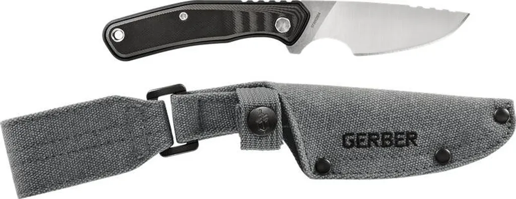 Couteau Gerber Downwind 1059841 Lame Noire Robuste contre la Corrosion