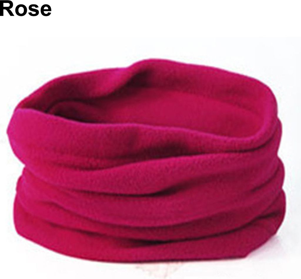 Polar Fleece Thermal Neck Warmer Wintersport Gamasche Gesichtsmaske Snood Hat Schal Rose