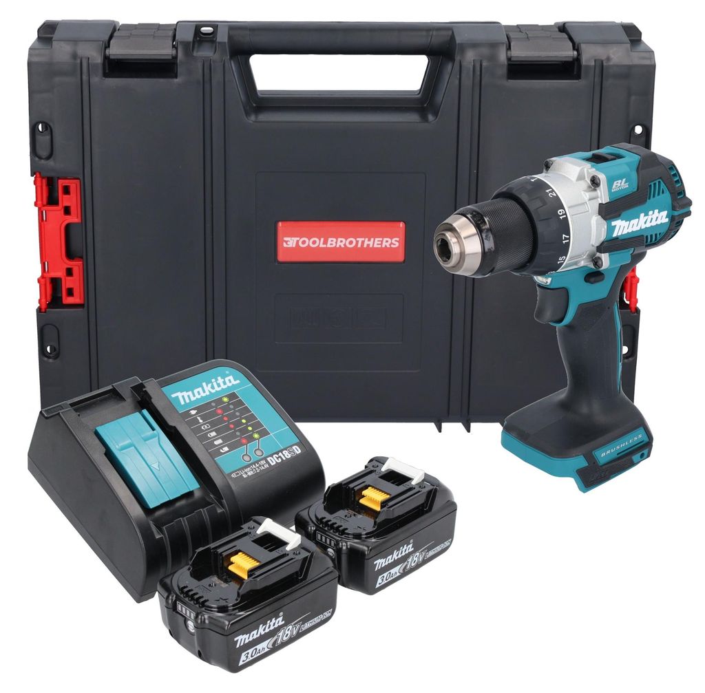 Makita DHP 489 SFJ-R Akku Schlagbohrschrauber 18 V 73 Nm Produktbild 