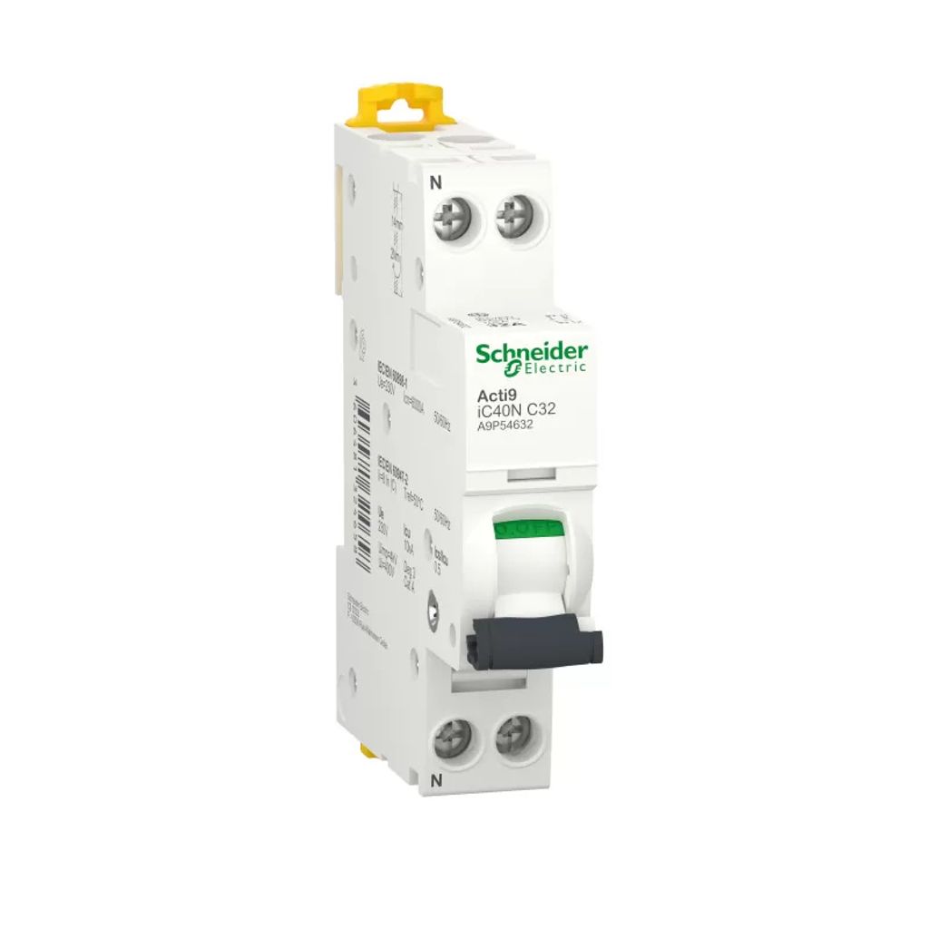 Schneider Electric A9 IC40N 1PN C 32A 6000A/10KA (A9P54632)