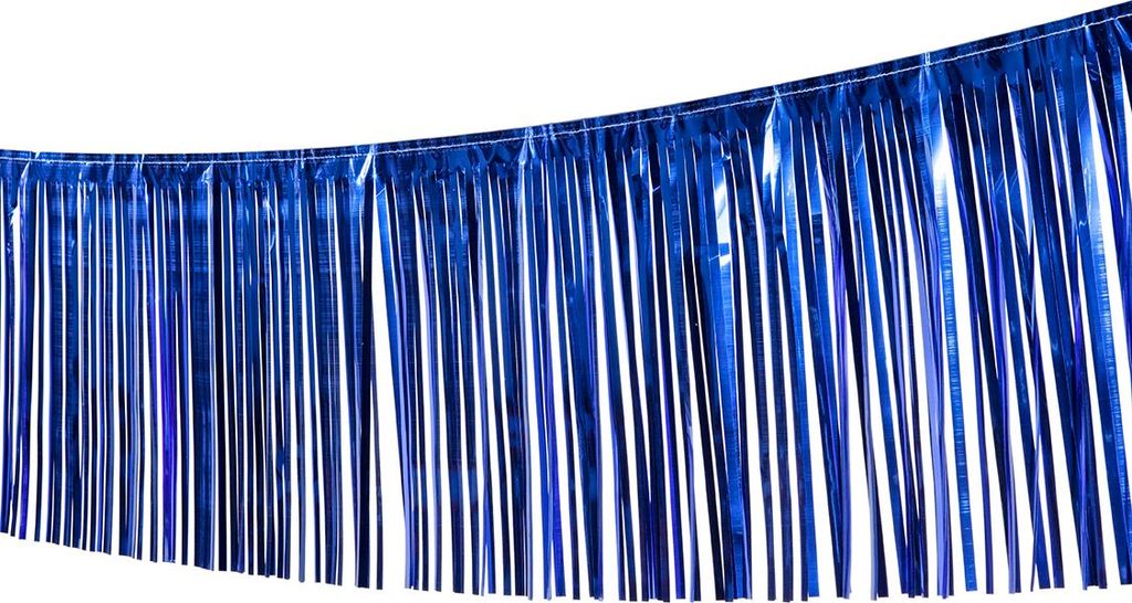 10 m blaue Girlande mit 30 cm Fransenlänge Produktbild 