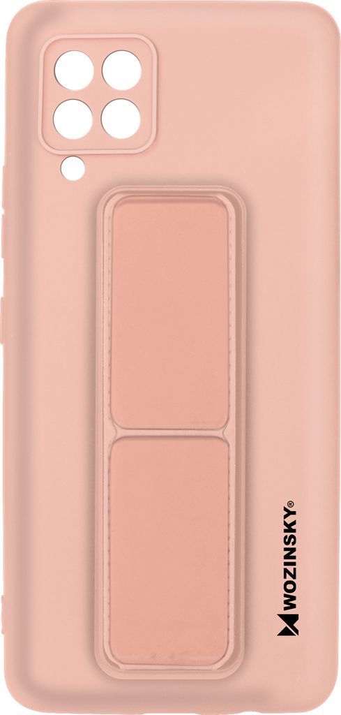 Wozinsky Kickstand Case Silikonhülle mit Ständer Samsung Galaxy A42 5G rosa
