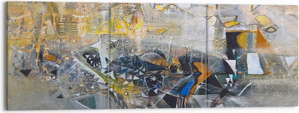 Bild auf Leinwand - Leinwandbild - Abstraktion modern - 150x50cm - Wand Bild - Wanddeko - Leinwanddruck - Bilder - Kunstdruck - Wanddekoration - Le...