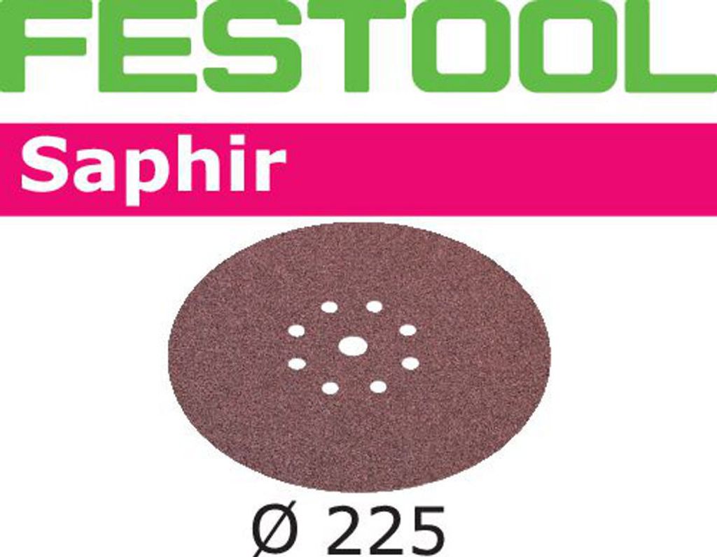FESTOOL Schleifscheiben Saphir STF Ø225mm 8-Loch P36, 25Stk. NF: 205652