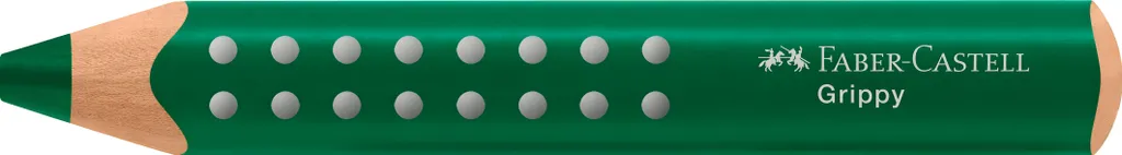 Faber-Castell 110663 Grippy Verde - Confezione 3 Matite Jumbo per Bambini