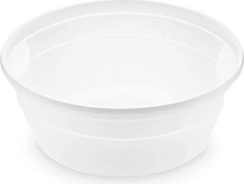 100x Suppenbecher 350 ml PP weiß siegelbar Ø 12,7 x 4,9 cm