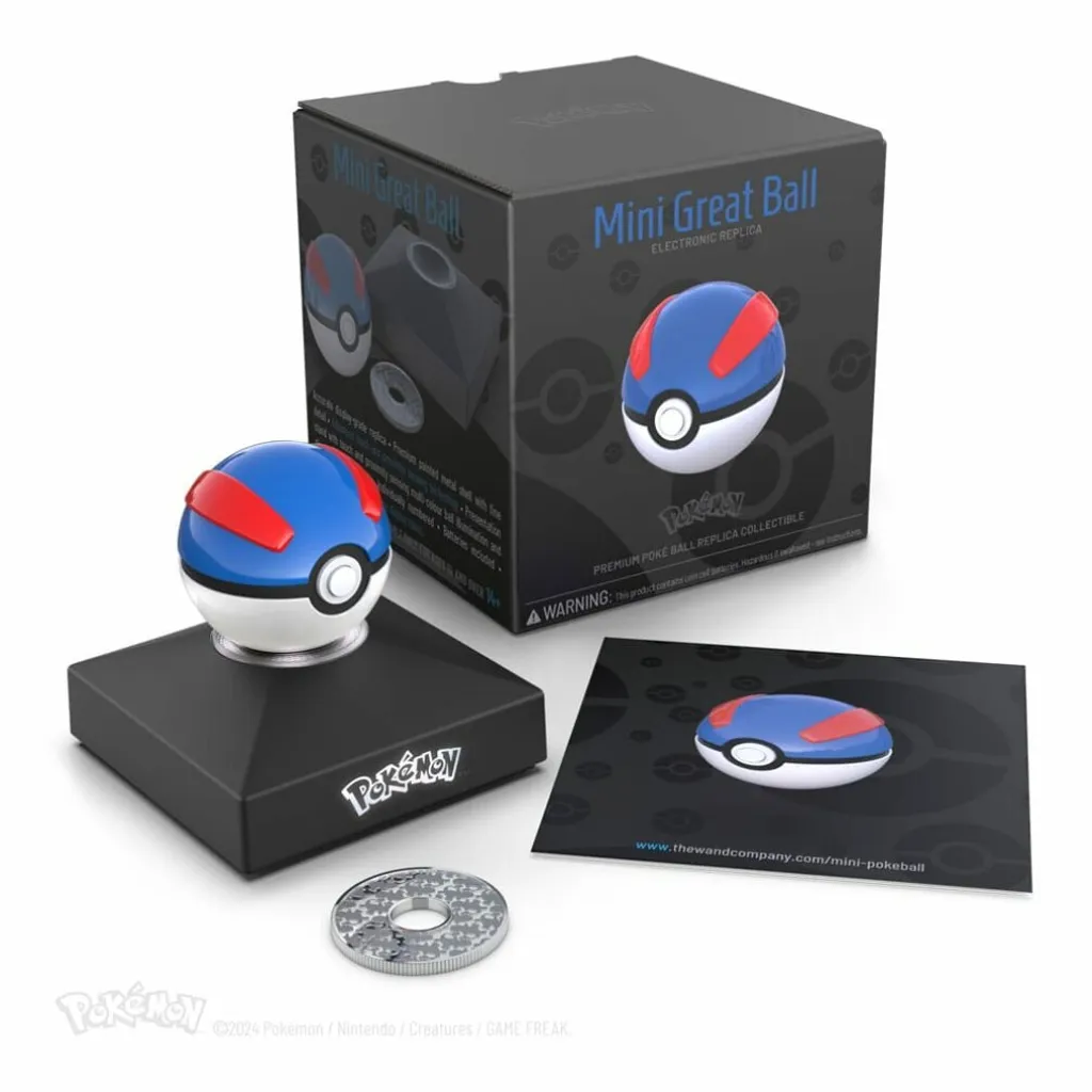 Superball Pokémon Mini-Réplique en ABS avec Finition Haute Brillance