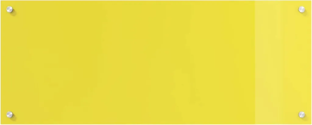 Alzatina Cucina Gialla vidaXL 100x40 cm - Paraschizzi Vetro Temperato