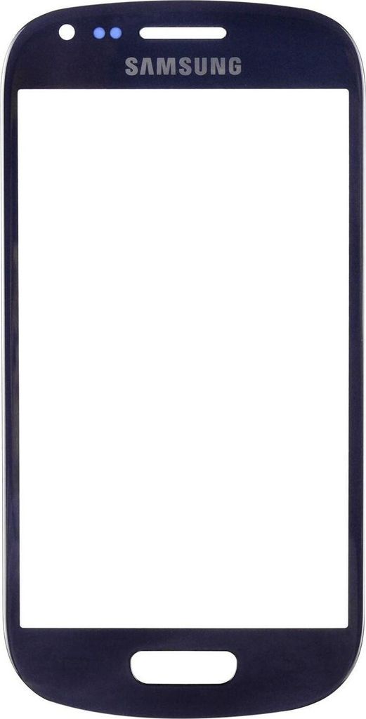 Bildschirm + Leim für Samsung Galaxy S3 mini I8190 - blau