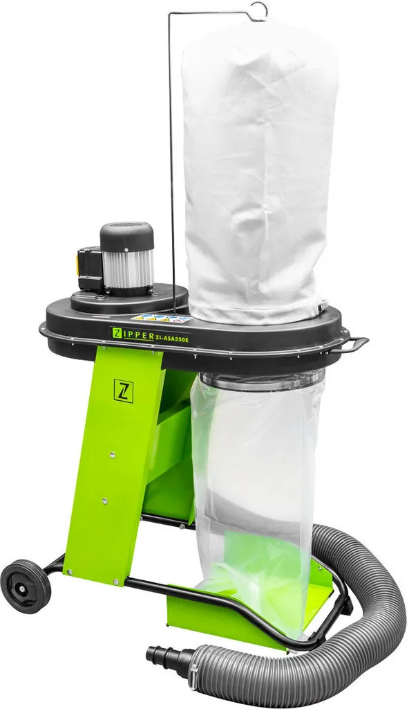 Aspirateur de copeaux ZIPPER ZI-ASA550E fini la poussière dans l'atelier