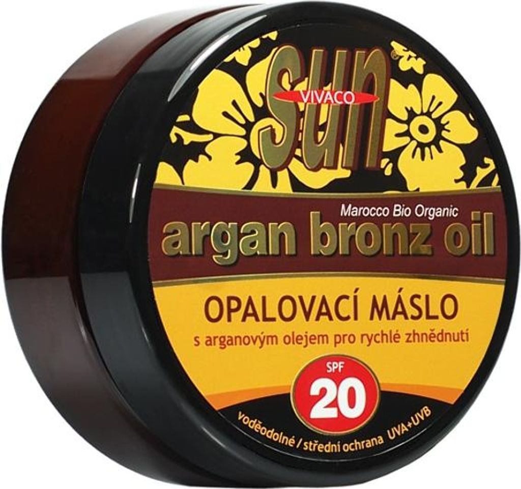 Vivaco SUN Bräunungsbutter mit Bio-Arganöl SPF 20 200ml