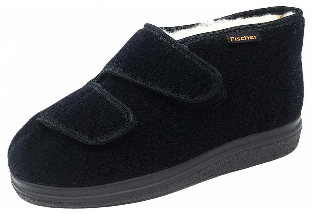 Fischer Markenschuhe Diabetiker Schuh Klettschuh Schwarz Produktbild 