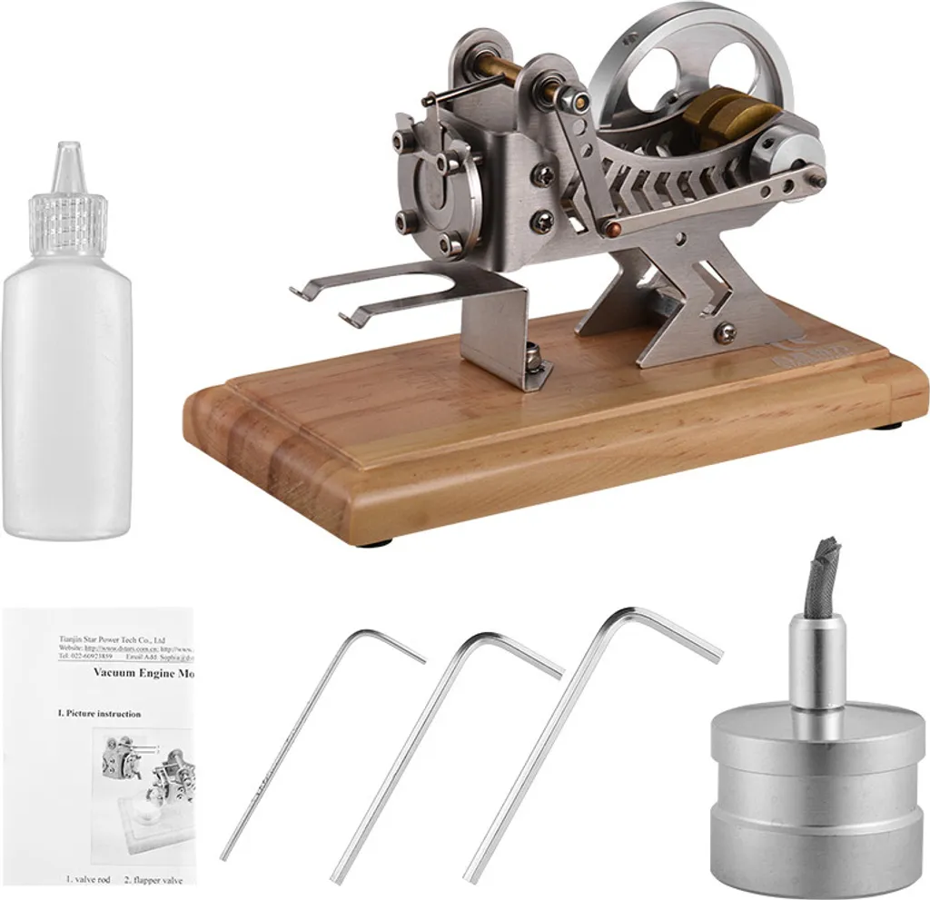 Moteur Stirling STARPOWER à Vide - Modèle de Physique Expérimental DIY - 5