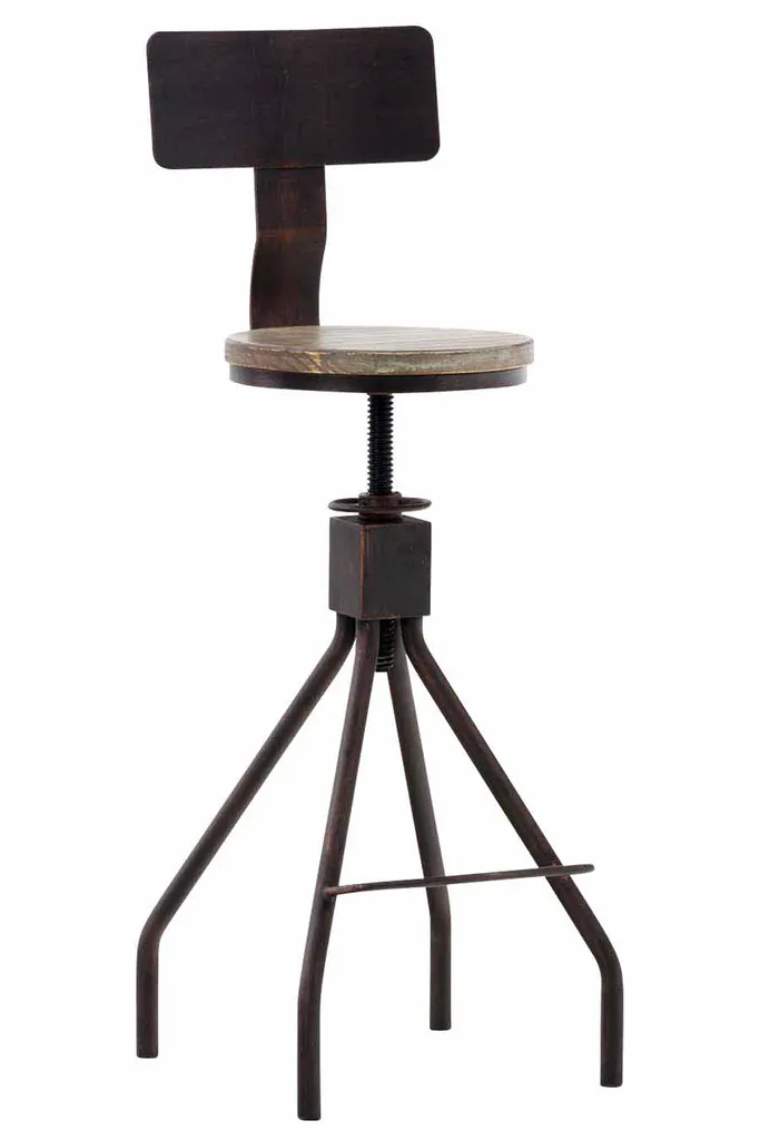 Sgabello Bar Industriale Elko CLP Bronzo: Resistenza Professionale