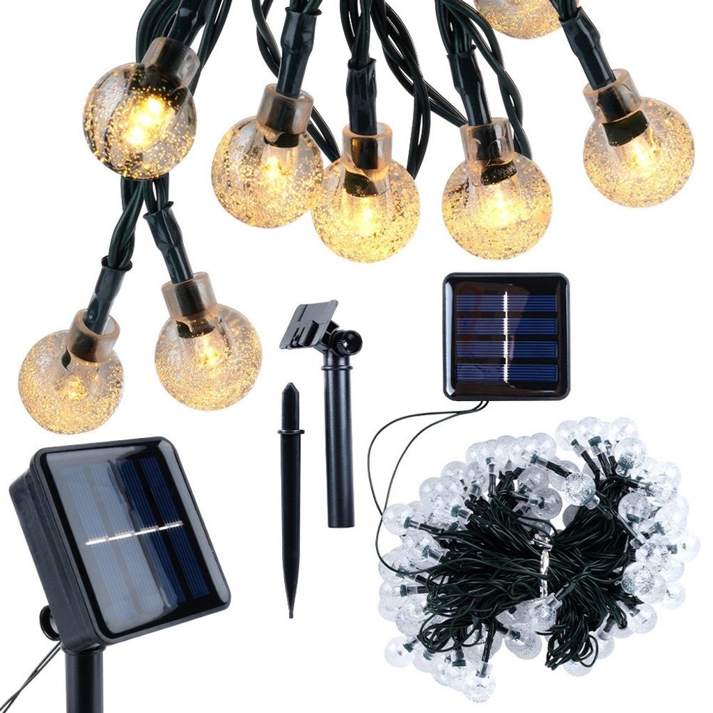 100x Solar Garten Lichter Outdoor Girlande String Lichter