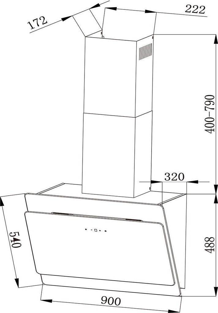 Klarstein Dunstabzugshaube, Abzugshaube Kopffrei, Leiser Produktbild 9