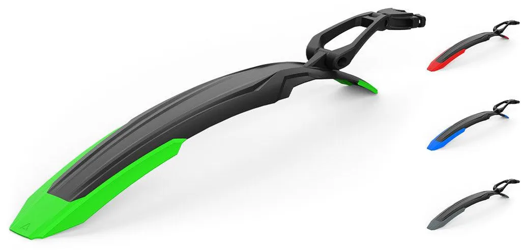 Garde-boue vélo arrière 29" Acid Vane Pure noir/vert haute qualité
