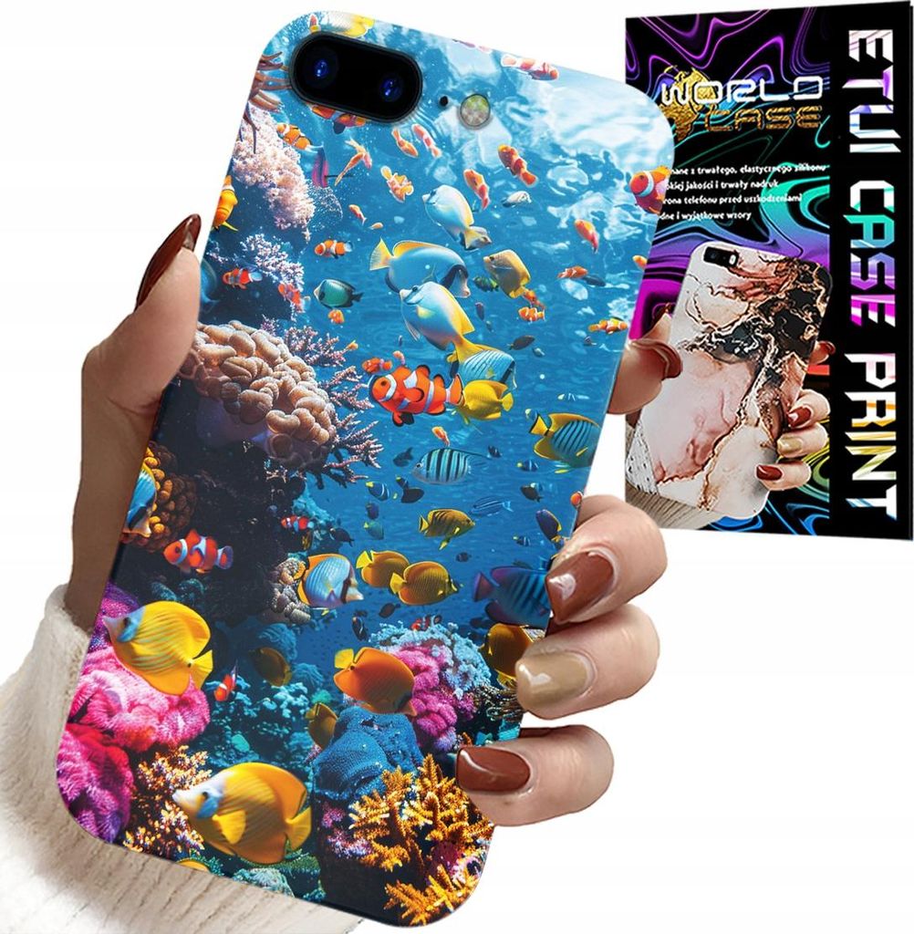 Hülle Für Iphone ( 7 Plus ) - Riff Bunte Fische Unterwasser-Fischwelt