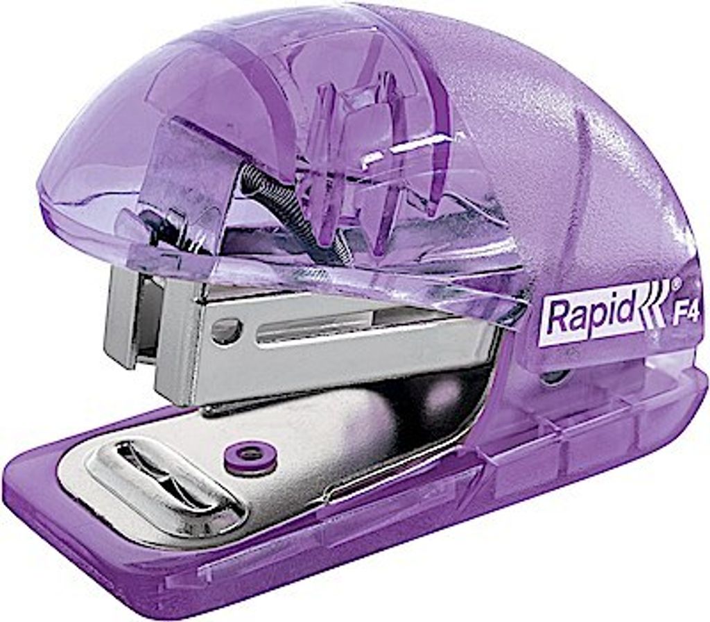 Esselte Rapid Mini-Tacker, Beladung von oben, 10 Blatt Kapazität, integrierter Heftklammerentferner, zur Schreibtischorganisation, inkl. Heftklamm...