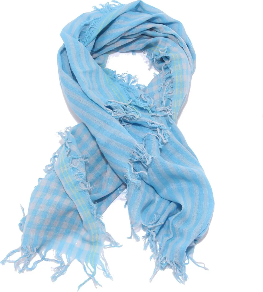 Woolrich Sciarpa Bambino Cotone Light Blue 1274W | Accessori Lusso Kid