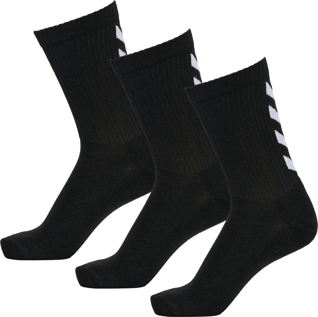 Hummel Fundamental 3-Pack Calzino Nero Nero 37-40 Immagine del prodotto 