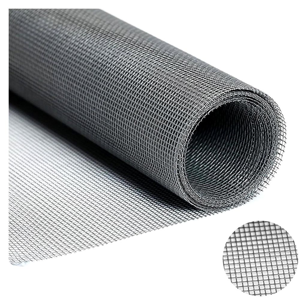 Edelstahl Drahtgewebe 30cm x 120cm für Mäusegitter, Hasendraht, Fliegengitter, Metallgitter mit 1mm Löchern für Lüftung, Filter, Sicherheit, F...