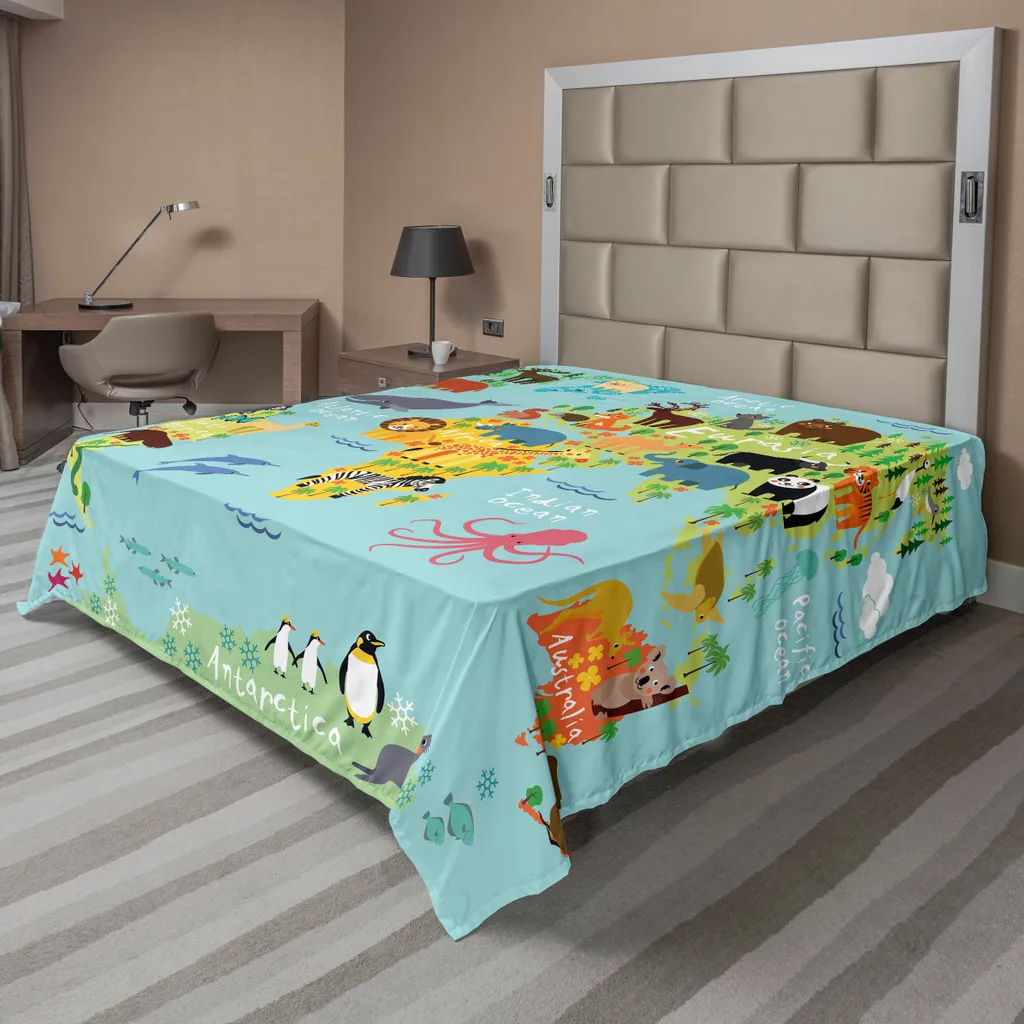 Drap Housse Enfant Doux 244x205cm pour un Sommeil Paisible et Coloré
