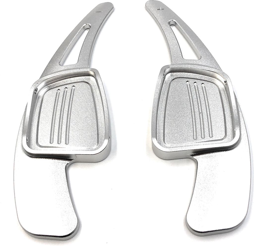 Onwomania Schaltwippen Dsg Shift Paddle für A5 S5 SQ5, RS6, A3, S4, A4, S4, Q7, S6, A4, S3, Q2, TT, TTS 2016-2018 Silber