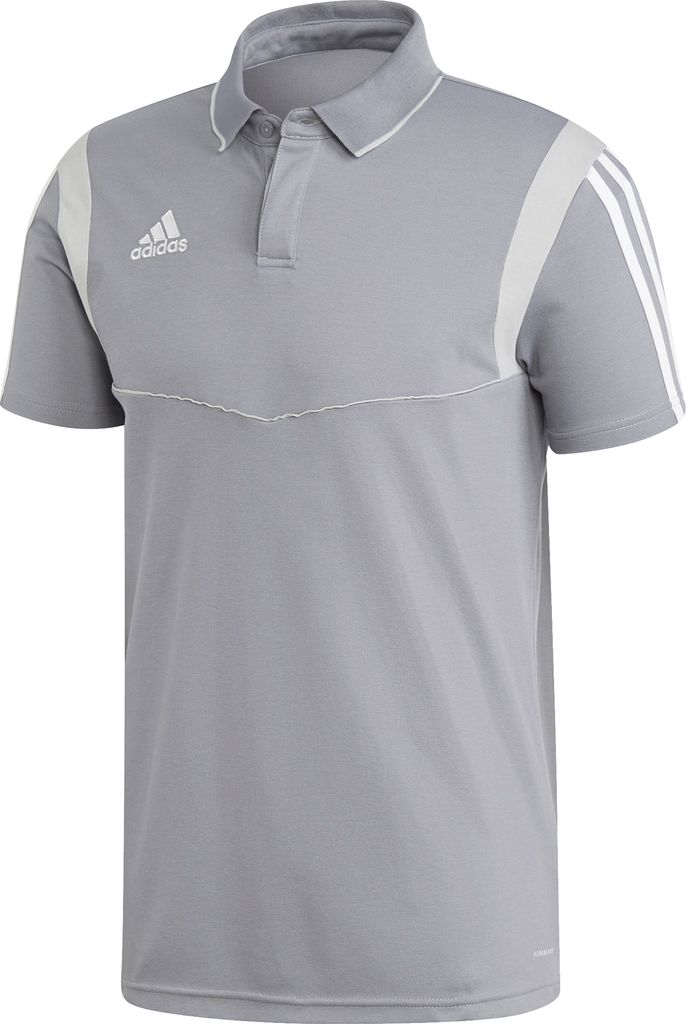 Adidas Tiro 19 Poloshirt Herren - Grau / Weiß | Größe: S