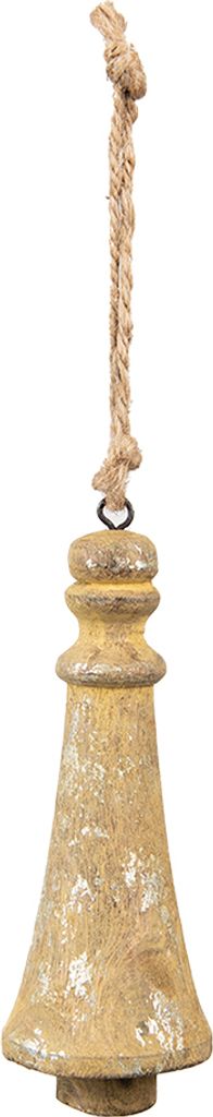 Clayre & Eef Weihnachtsanhänger Ø 6x16 cm Braun Holz
