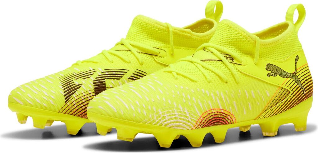 Puma Kinder Future 8 Match FG/AG Fussballschuhe - 108143, Farbe:Gelb, Kinder Schuhe:33