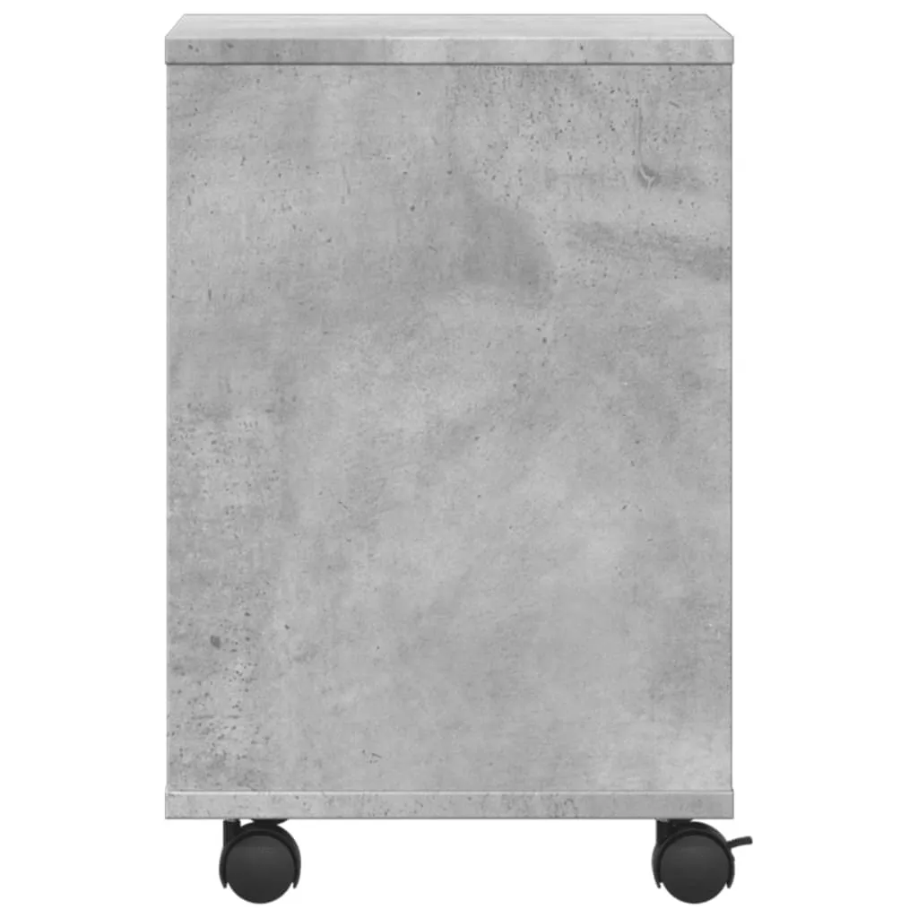 Mobiletto Stampante vidaXL Grigio Cemento 41x32x48 cm - Arredo Ufficio - 6