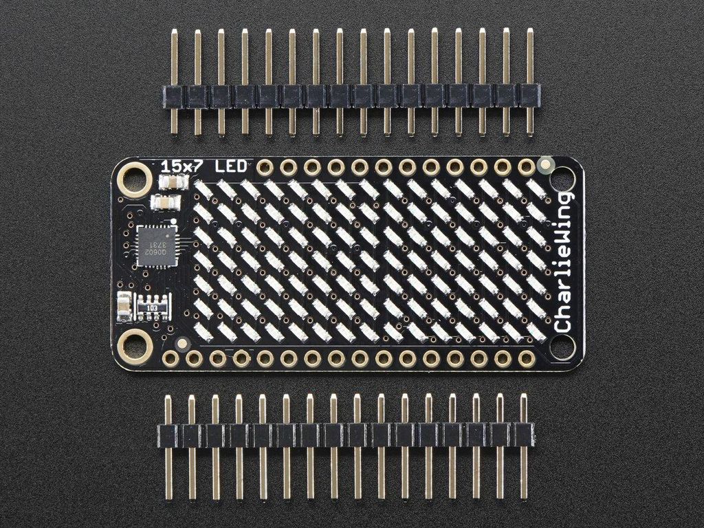 Adafruit 15x7 CharliePlex LED Matrix Display FeatherWing - Gelb