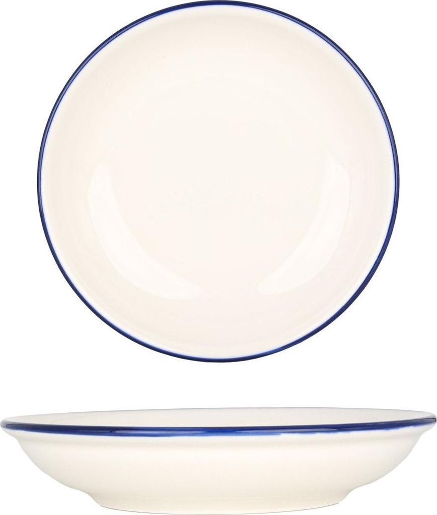 Bonna Serveerschaal - Linea Blue - Porselein - 20 cm Productafbeelding 