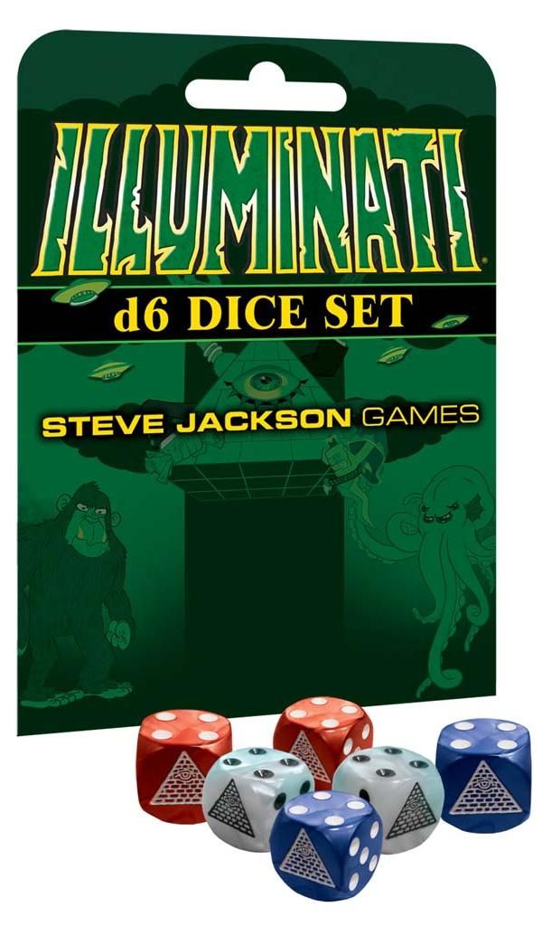 Juego de dados Illuminati d6 Imagen del producto 