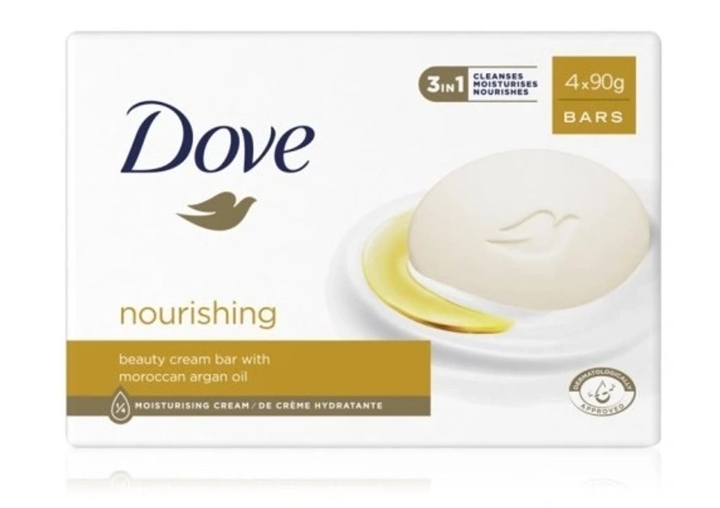 Dove Pflegendes Seifenstück, 4 x 90g - Produktbild 