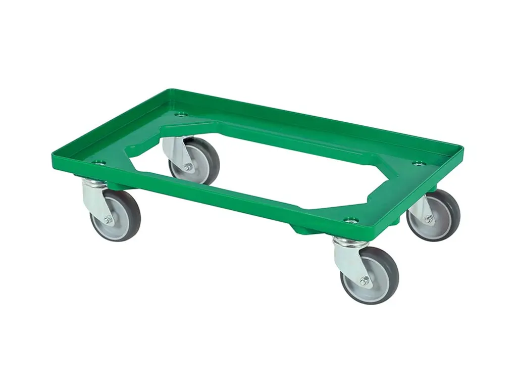 Chariot de transport SARO 600x400 vert modèle TRGR vert robuste