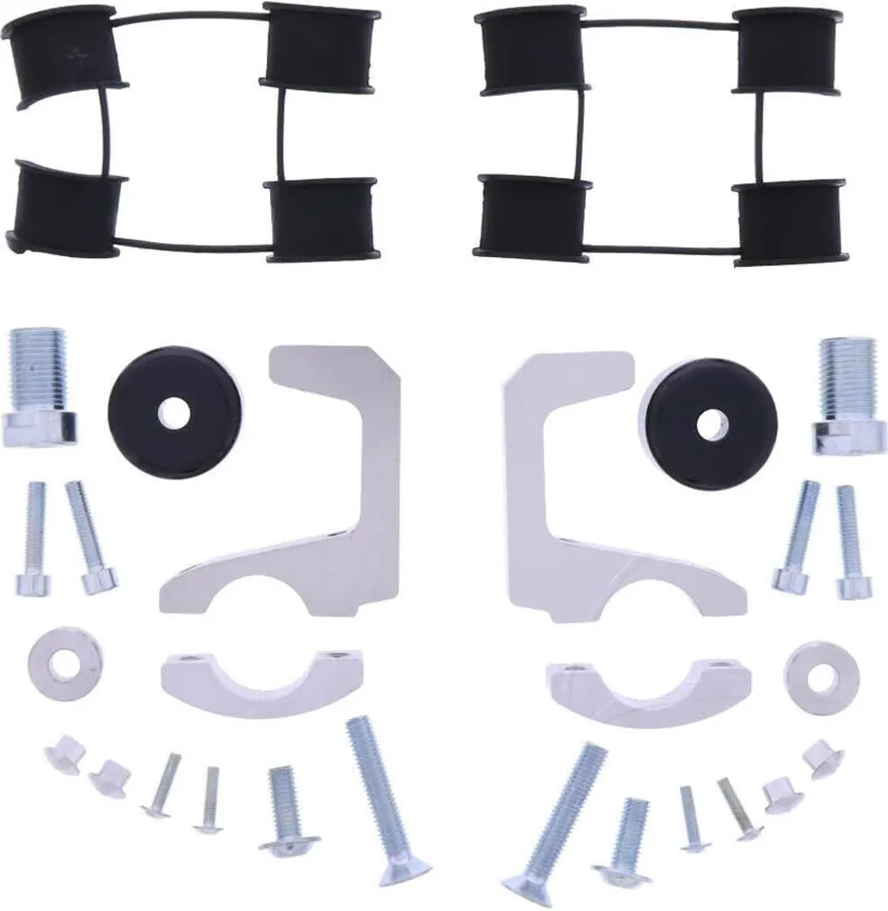 Fixation Anti-Casse Protège-Mains Polisport Noir Gris Yamaha XTZ 700 Kit