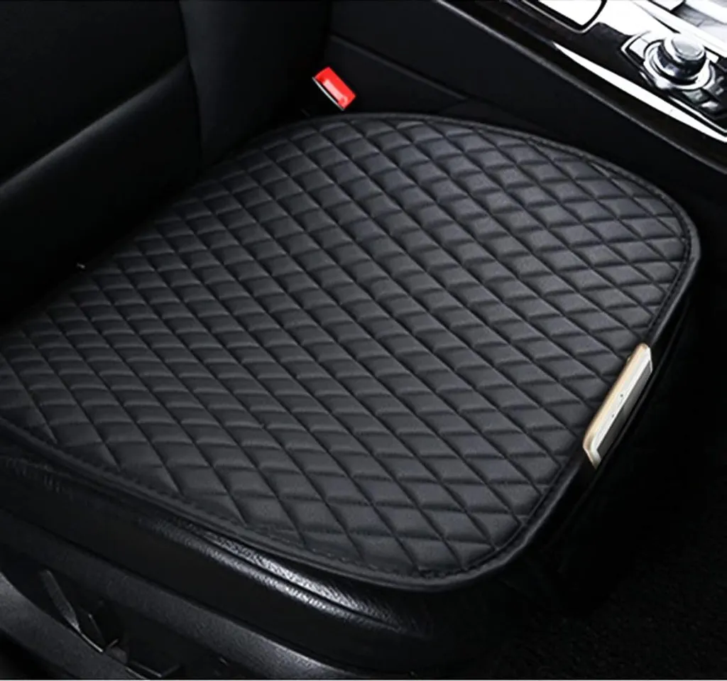 Adunsiaoto 2 Pezzi Coprisedili Auto in Pelle PU Impermeabili Universali