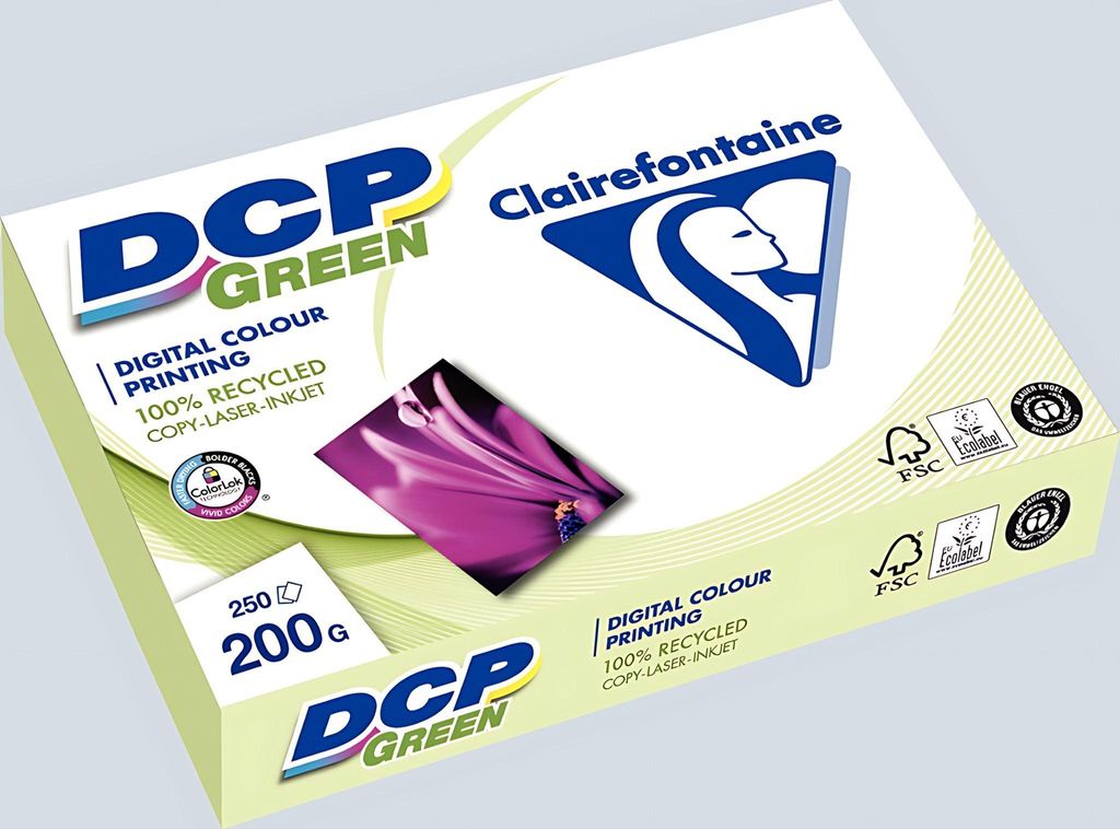 Clairefontaine DCP Green 200 g A 4 Recyclingpapier 250 Immagine del prodotto 