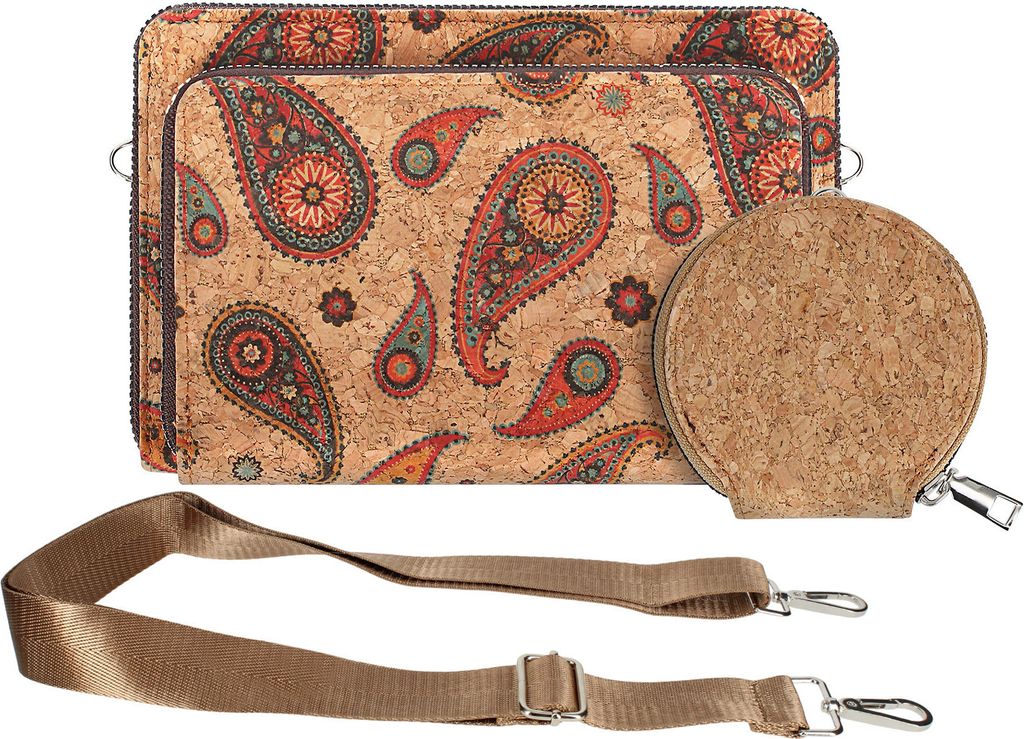 Avizar, Korktasche, EcoCork Collection, Reißverschluss, Bunt