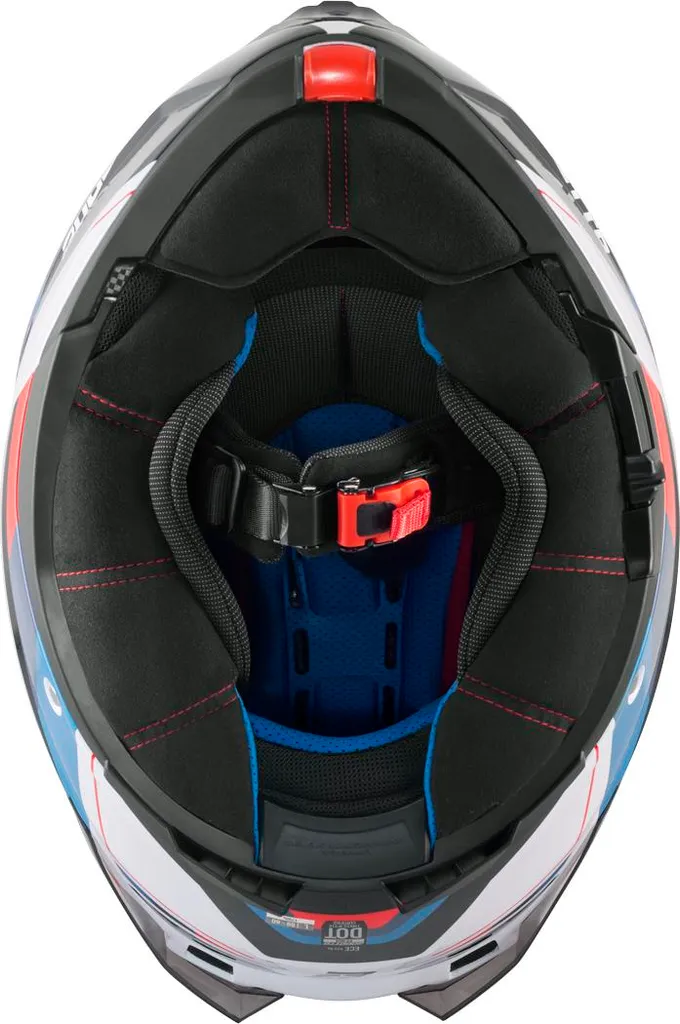 Casque Bogotto FF404 Ezion pliable taille XS noir mat blanc rouge bleu - 8