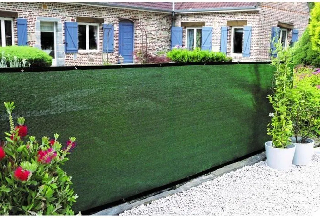 Pare-vue occultant 1x3m contre le vis-à-vis HDPE 350g/m² vert kaki