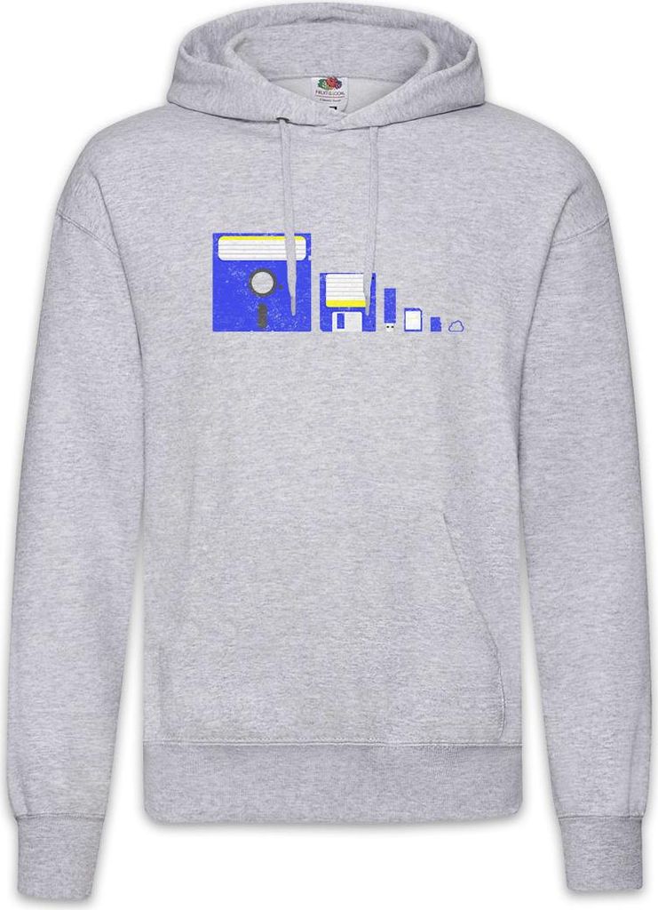 Urban Backwoods Memory Evolution, Herren Hoodie, Farbe: Hellgrau, Größe: S